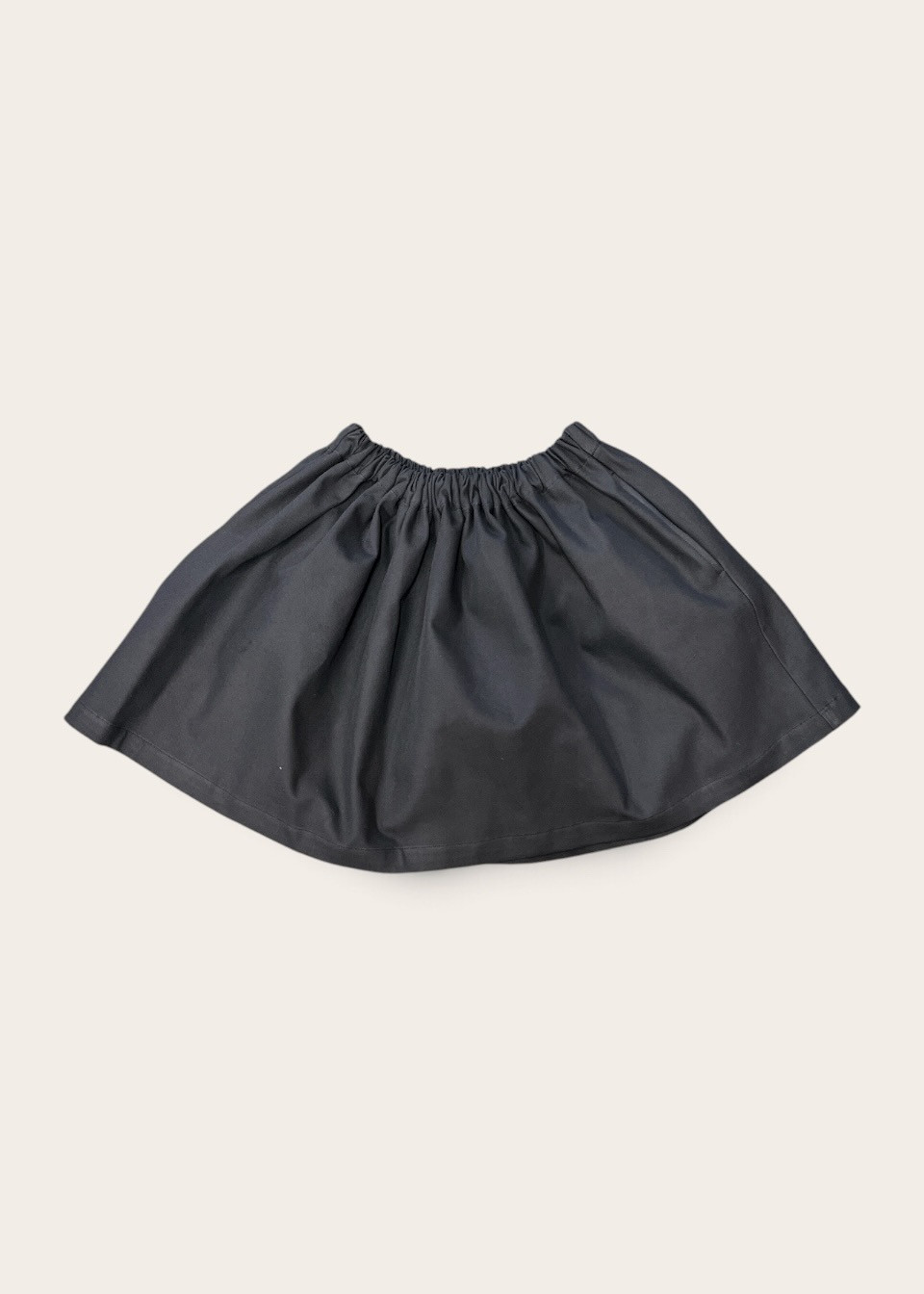 Jupe enfant en coton bleu nuit - LE VESTIAIRE DE JEANNE