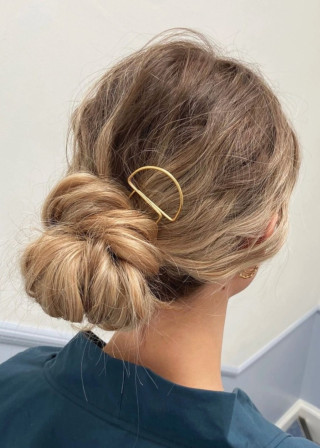 D shape Brass Hairpin - Roake Studio