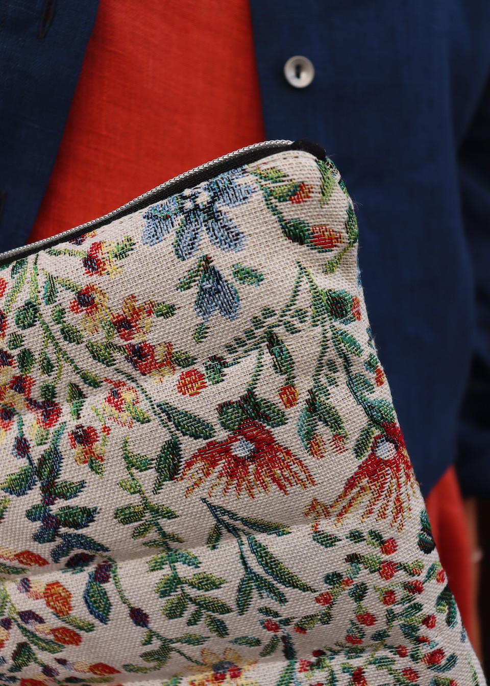 Azaleas jacquard laptop case - ETUREL MADRID