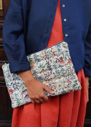 Azaleas jacquard laptop case - ETUREL MADRID