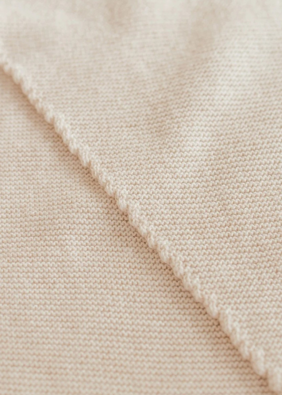 Triangle en merinos crème - HVID