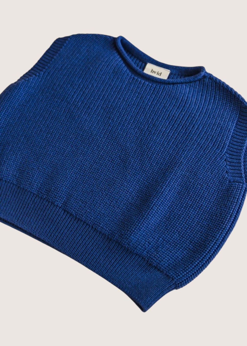 Pull HARVEY en laine merinos bleu cobalt - HVID
