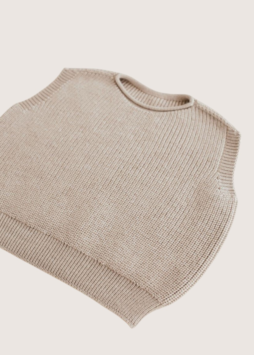 Sand Merino Harvey Vest - HVID