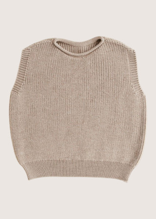 Pull HARVEY en laine merinos sand - HVID