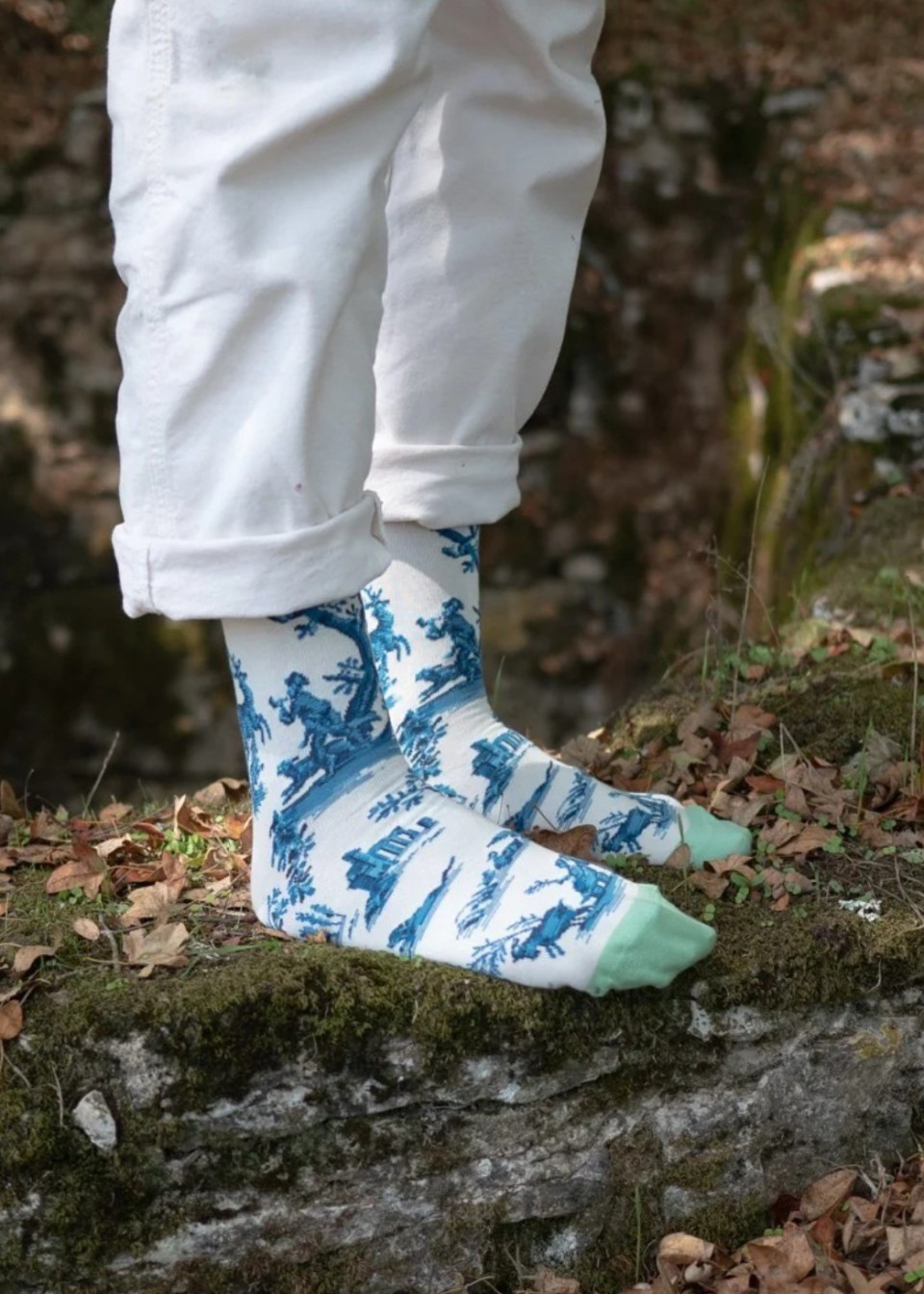 Coffret de Chaussettes Toile de Jouy - BONNE MAISON