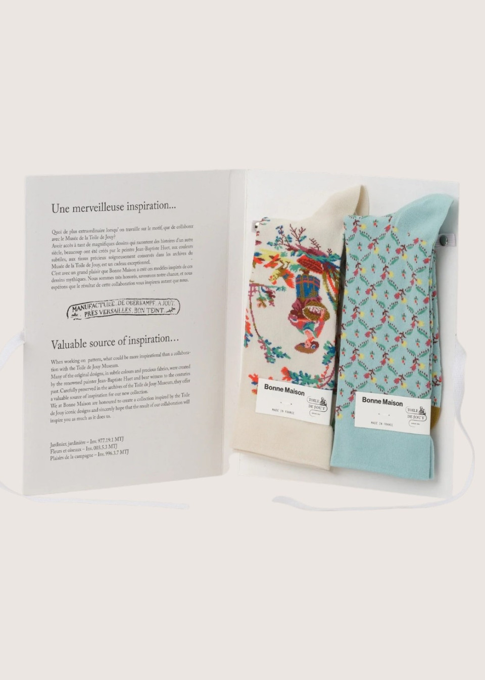 Toile de Jouy Socks Book - BONNE MAISON