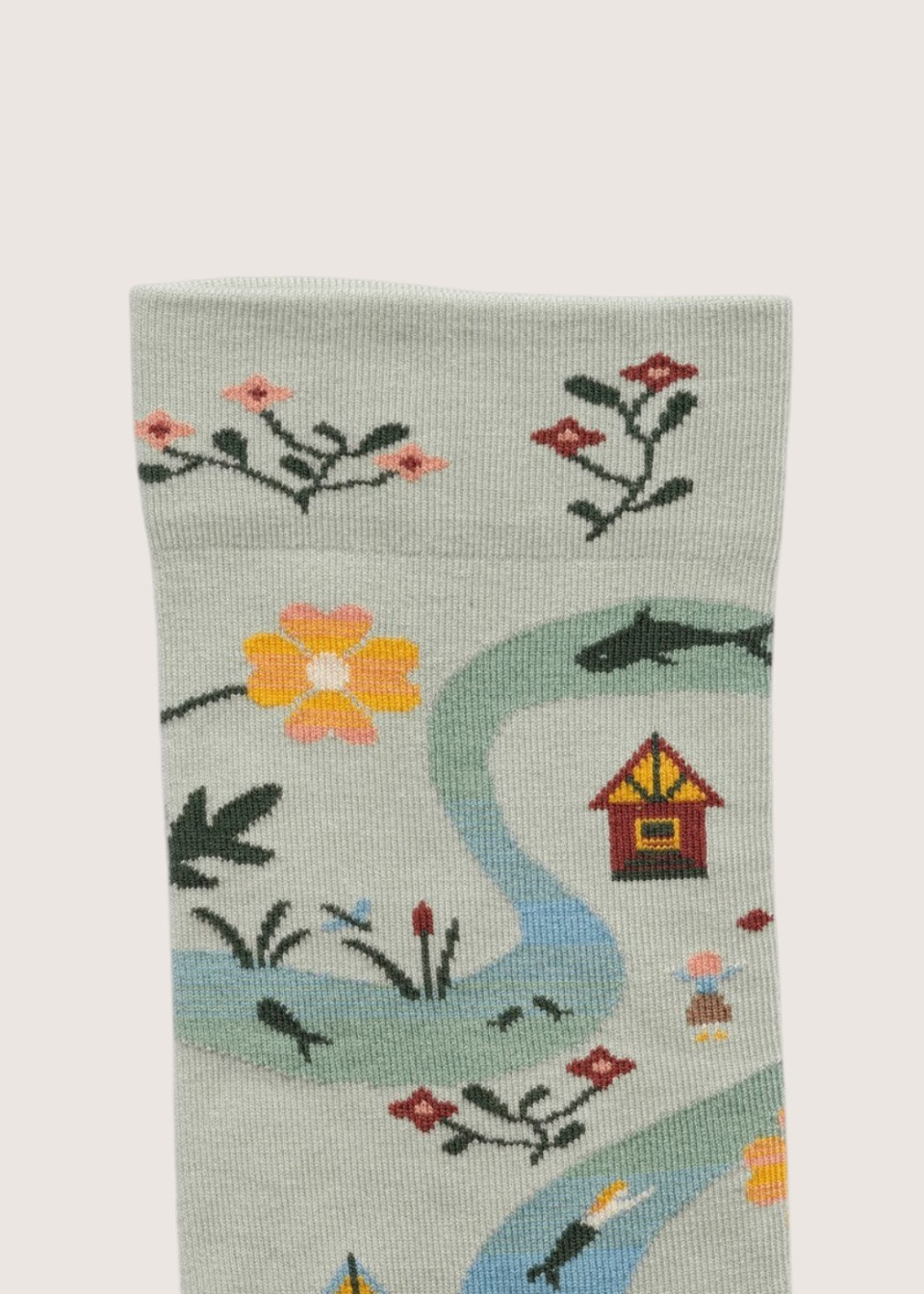 "The River" Cotton Socks - BONNE MAISON