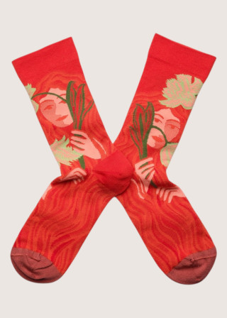 Chaussettes en coton Visages - BONNE MAISON