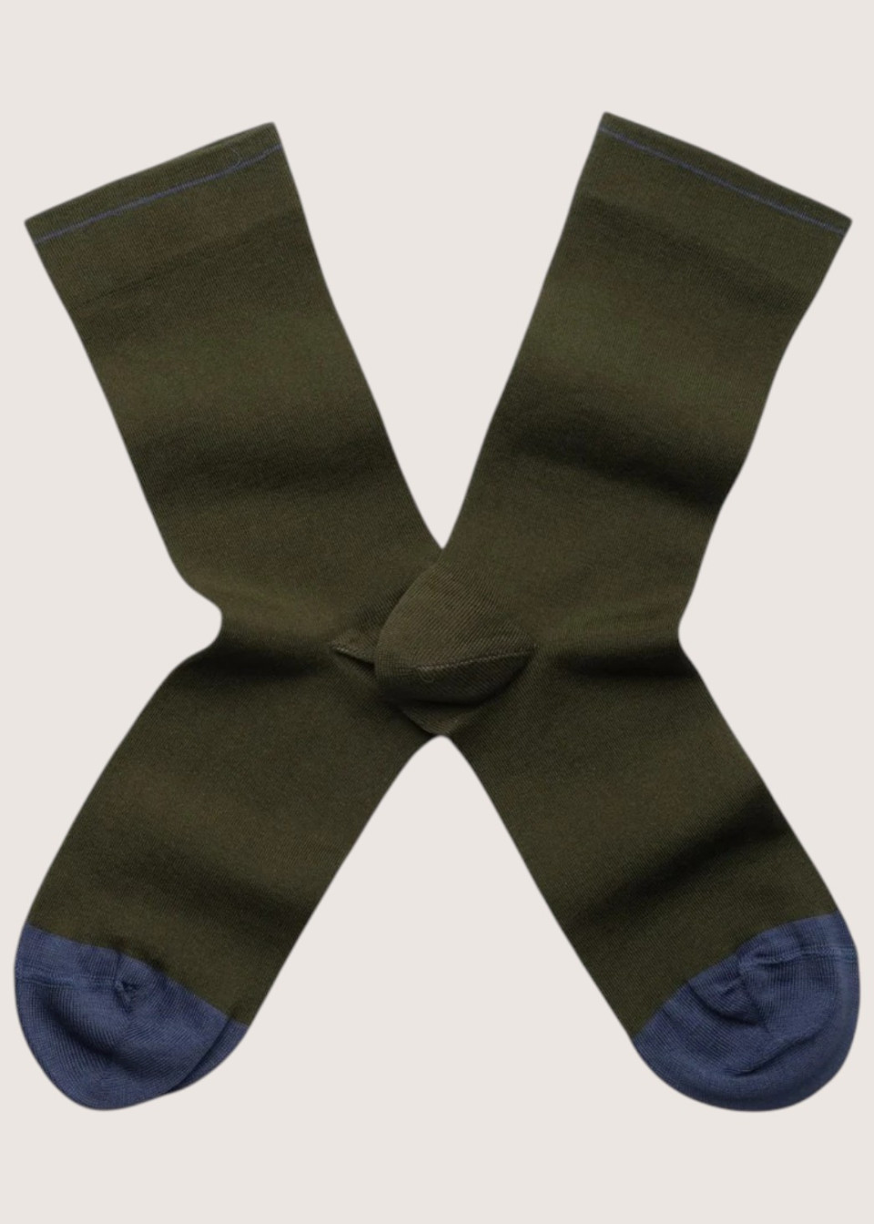 Chaussettes en coton Kaki - BONNE MAISON