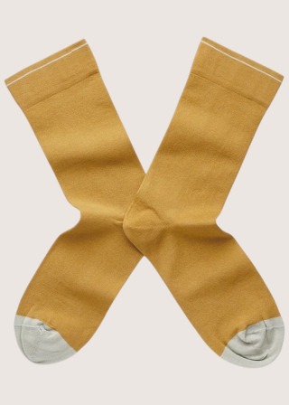 Ochre Cotton Socks - BONNE MAISON